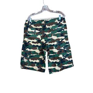Rok Cargo Mens Green Camouflage Shorts